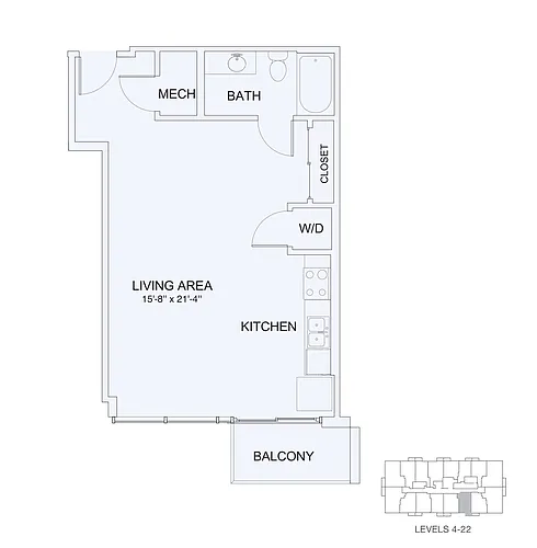 Floor plan Studio 3