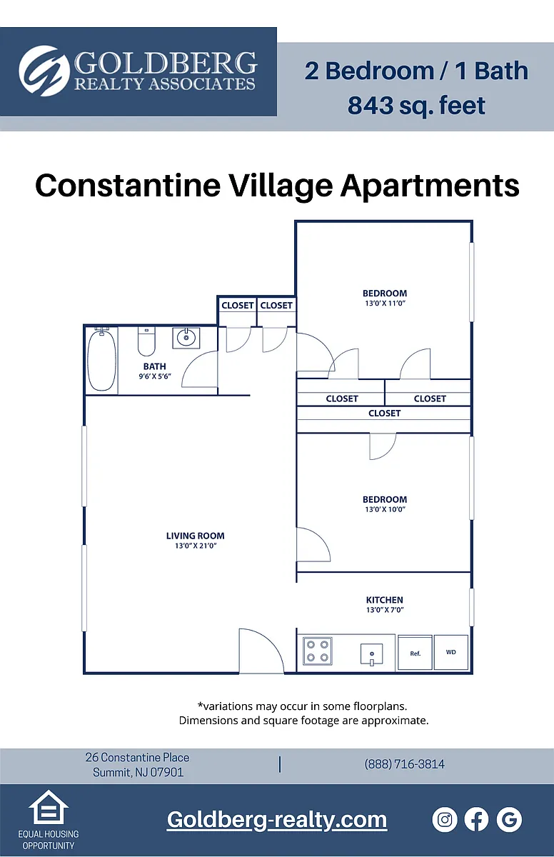 Floor plan Two Bedroom