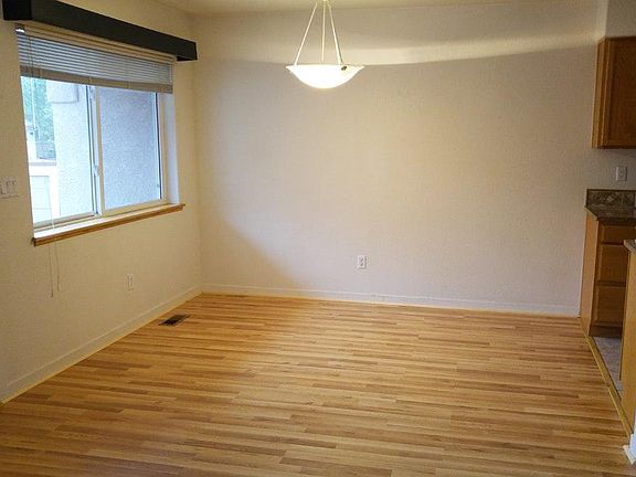 Roomy and bright dining room
