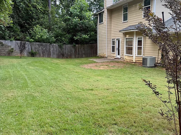 private backyard