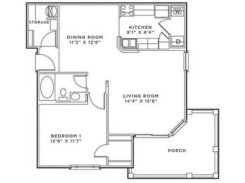 Floor plan Andover Deluxe Renovated