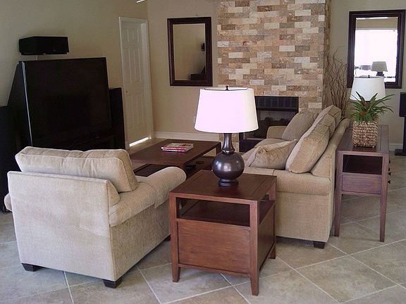 Great Room with Stone Fireplace