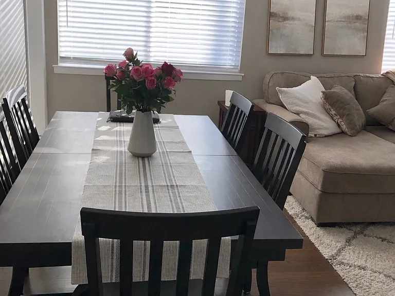 dining room area how it was previously furnished