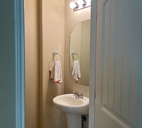 half bath downstairs