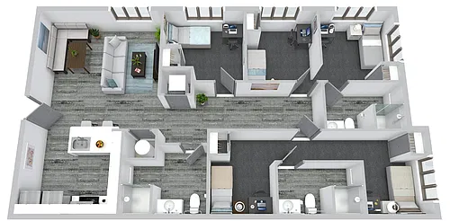 Floor plan 3x3 - Arches