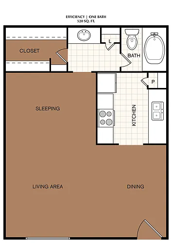 Floor plan EFF - Studio