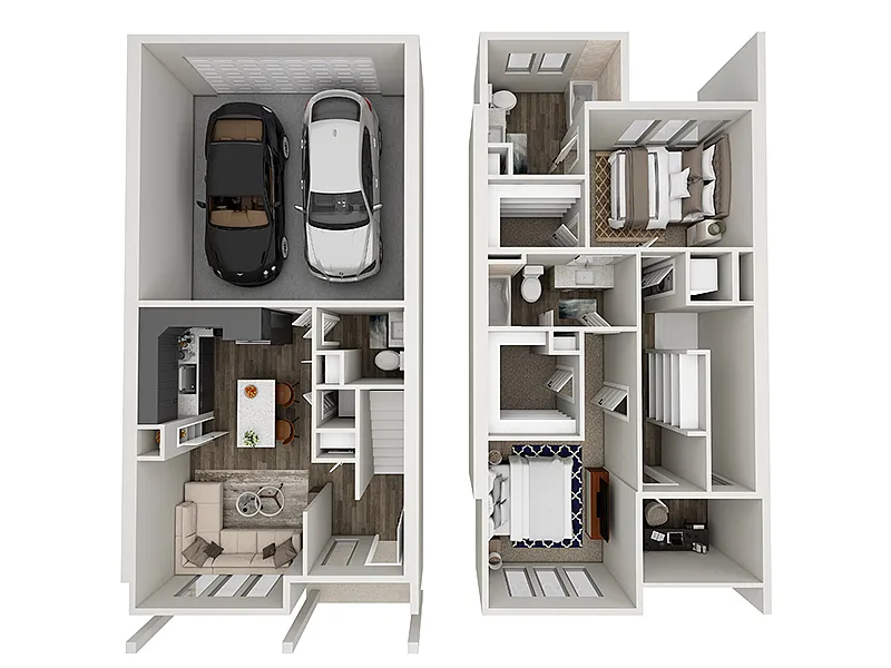 Floor plan 2x2TH-1282