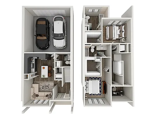Floor plan 2x2TH-1282
