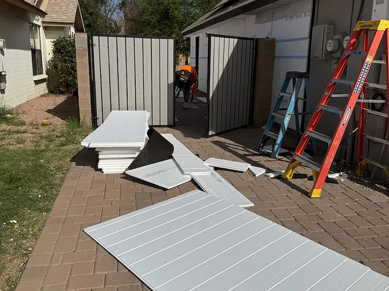 REMODEL: Yet another layer of insulation, the styrene board