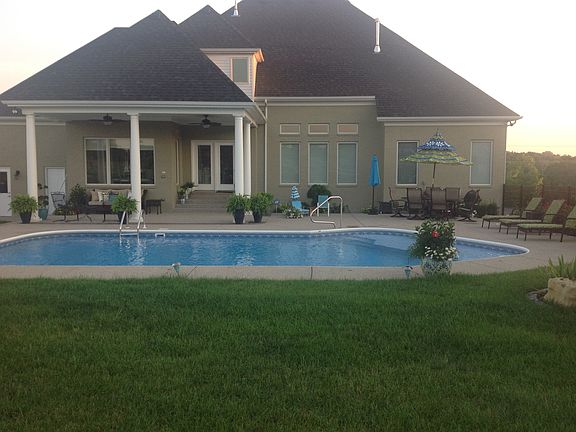 Back yard pool with sundeck