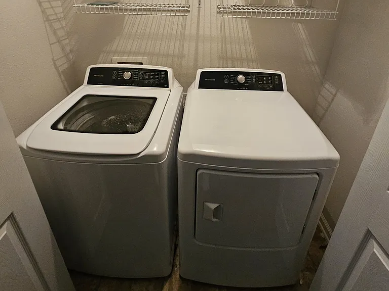 Washer/Dryer closet located on the second floor