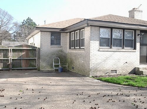 BACK OF HOUSE AND GATE
