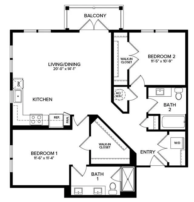 Floor plan B2A
