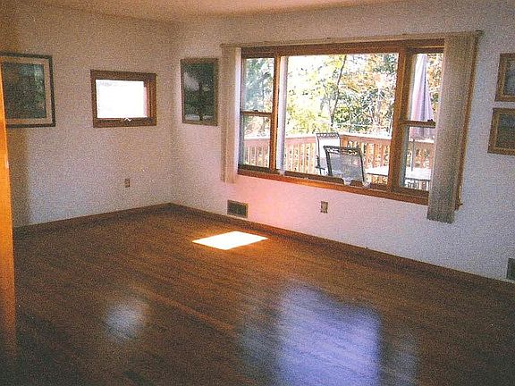 Newly refinished hardwood floors