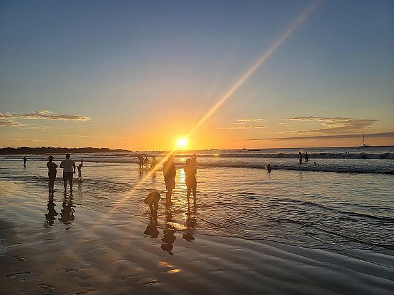 Sunrise on the beach 