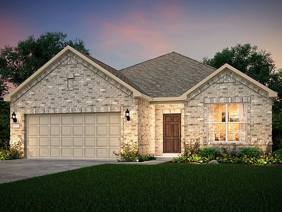 The Burnet, a one-story home with 2-car garage, shown with Home Exterior 31