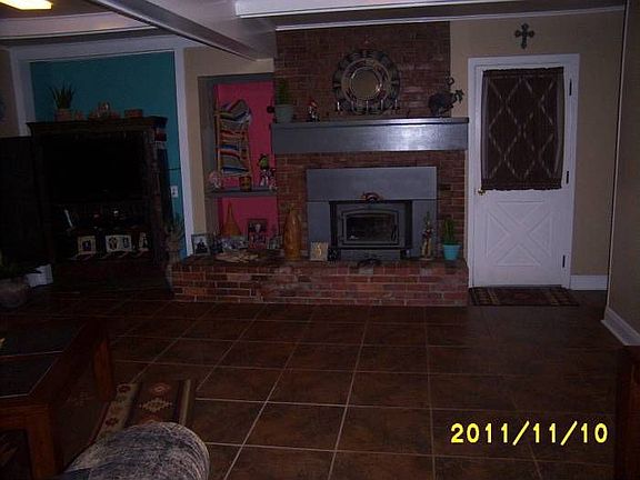 Fireplace in family room