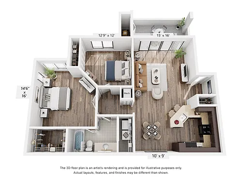 Floor plan Model B1