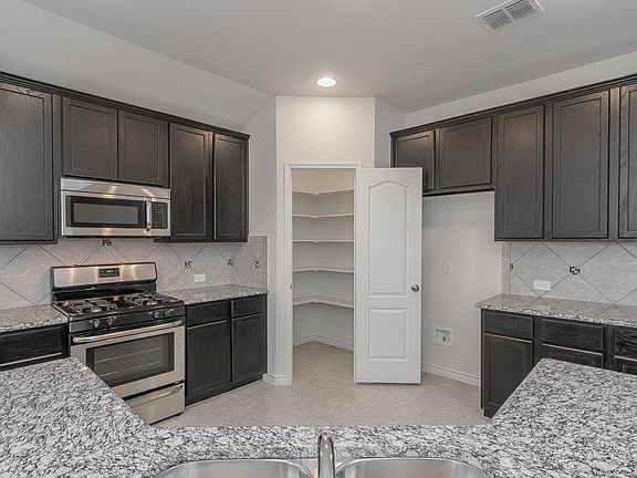 Kitchen with walk in pantry