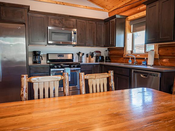 Spacious kitchen, dining and living area