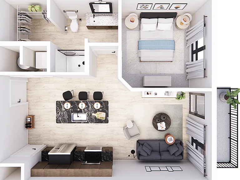 Explore the elegance of this contemporary living space, tailored for modern comfort. Explore the elegance of this contemporary living space, tailored for modern comfort.