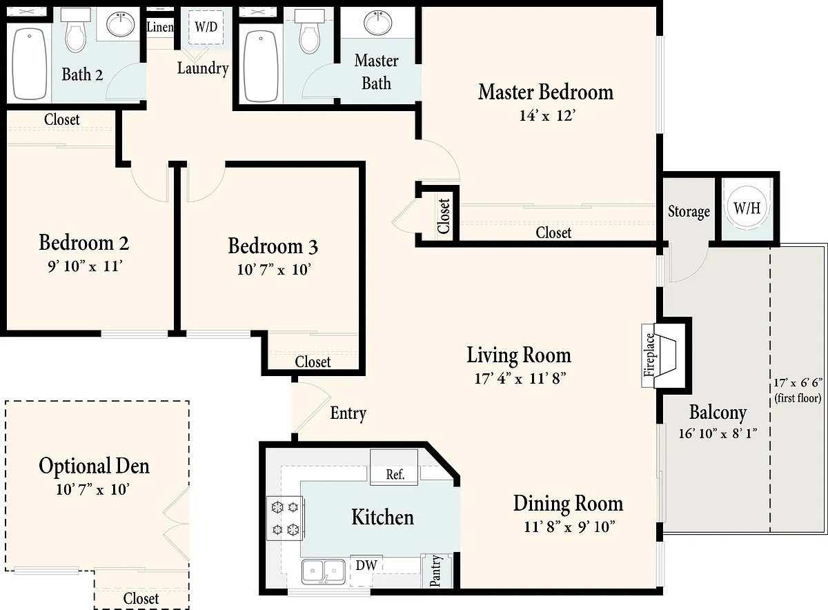 Floor plan The Del Mar