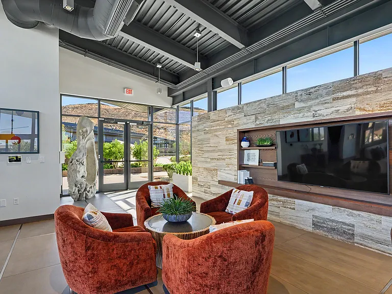 #GuardianRealty 10941 Earth Hues Summerlin Luxury Home Rental loung at club house 2_07012026