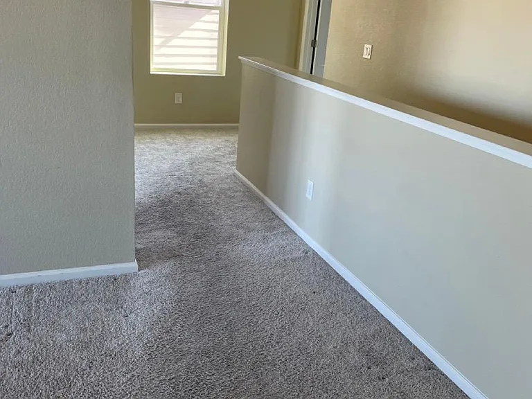 Upstairs hall, Newly installed vinyl flooring (no carpet)