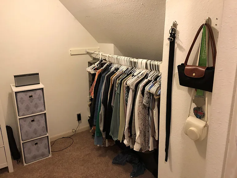 Walk-in closet space on 3rd floor.