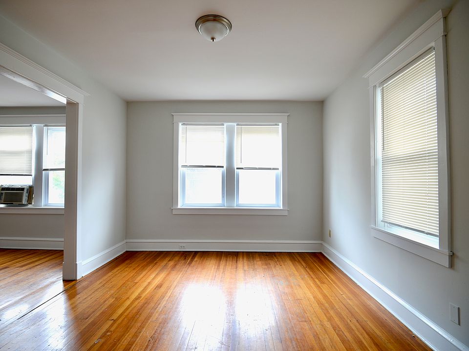Large dining room with hardwood floors