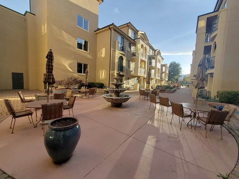 Outdoor patio with grill