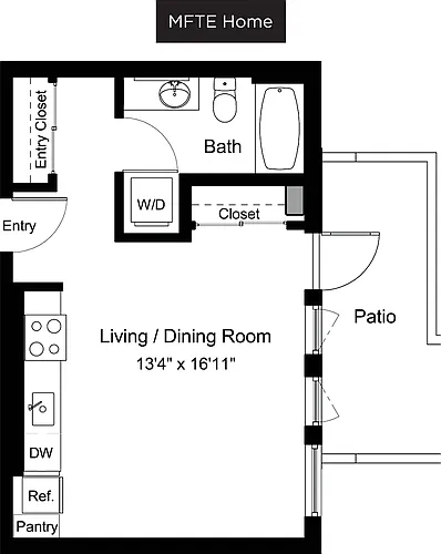Floor plan S1 - 1 MFTE