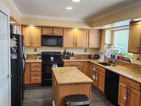 Kitchen with granite counter tops