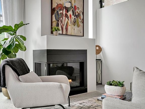 Fireplace in living room