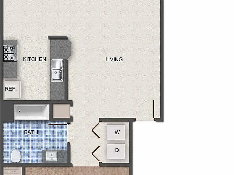 1 Bedroom Floorplan 1 Bedroom Floorplan