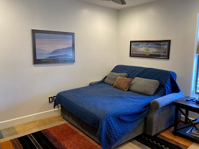 Serta Convertible couch - queen with memory foam topper. SUUUPER comfy!