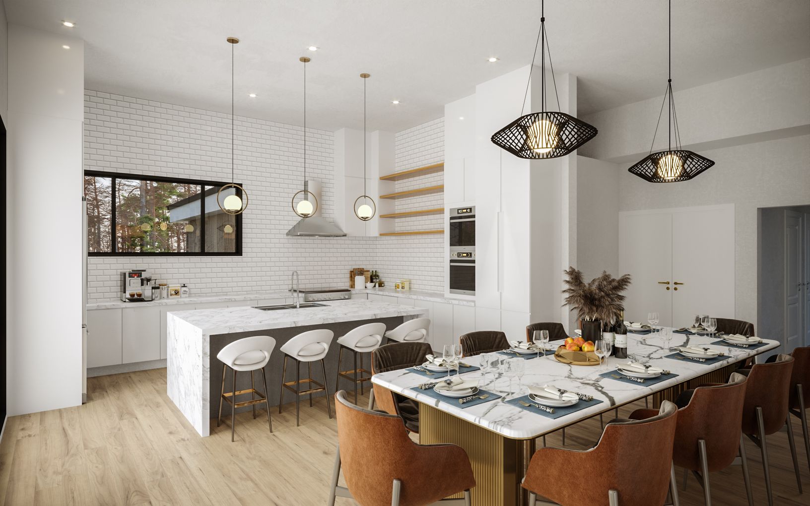  Kitchen-3D Rendering