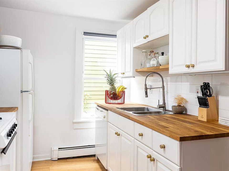 Kitchen with dishwasher and microwave