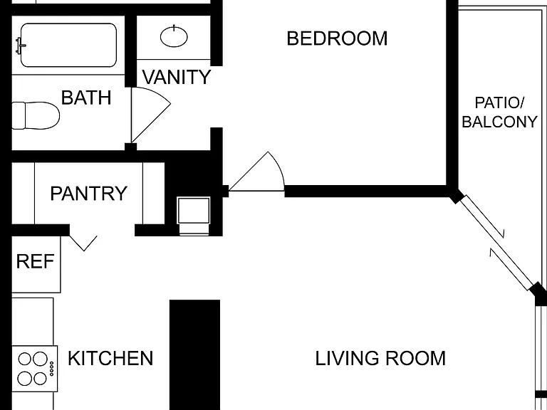 C235370_EnclaveatBearCreek_2DFP_1B1B_A1_520sqft C235370_EnclaveatBearCreek_2DFP_1B1B_A1_520sqft