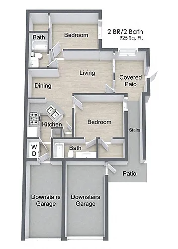 Floor plan Two Bedroom - A