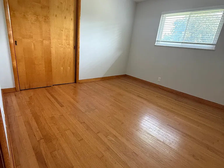 Bedroom overlooking back yard.