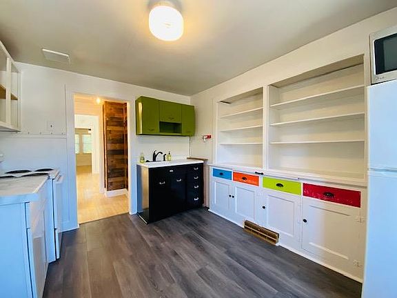 Kitchen 12' x 9' with plenty of storage.
