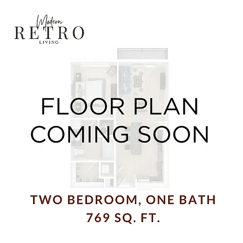 Floor plan Two Bedroom One Bath