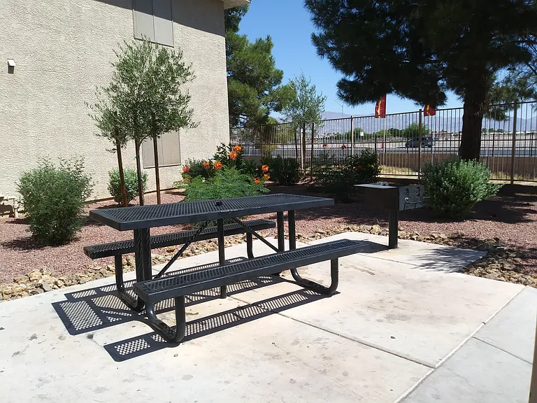 One of our BBQ picnic areas.