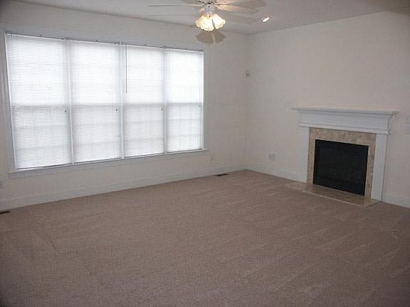 Family room with gas fireplace.