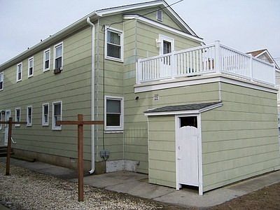 Back Deck over Shared Laundry