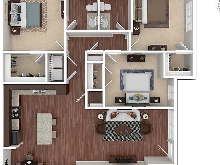 C1 3D Floor plan C1 3D Floor plan