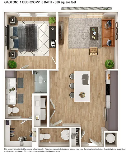Floor plan A1 - Gaston