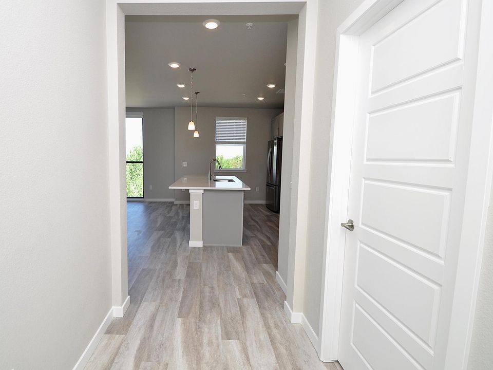 Entryway looking into the kitchen