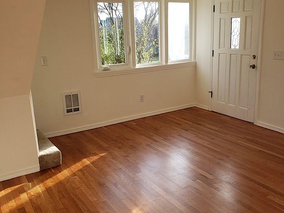 Living room and windows facing East
